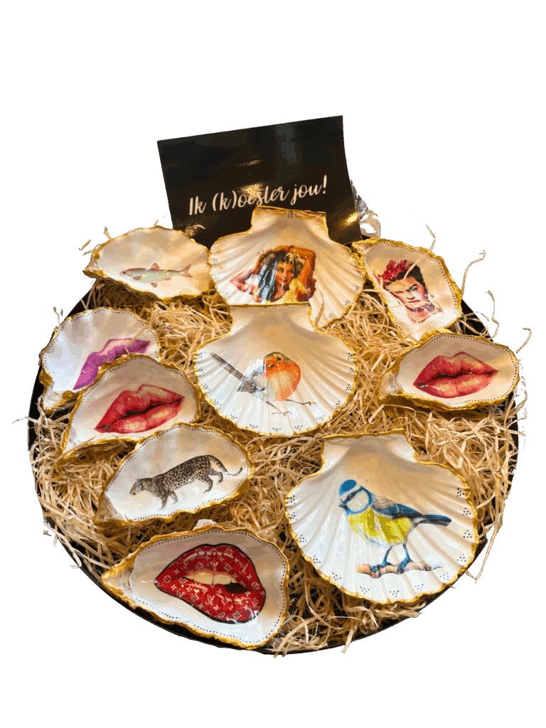 Koester, oester, verf, cadeau, oosterbeek, madame, originele cadeaus