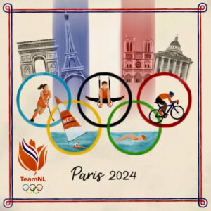 Tegeltje, parijs, paris, olympics, olympische spelen, NL, eifeltoren, sport